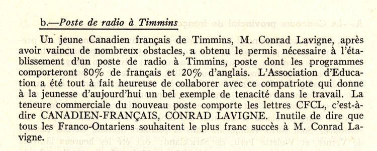 Extrait du Rapport g&eacute;n&eacute;ral