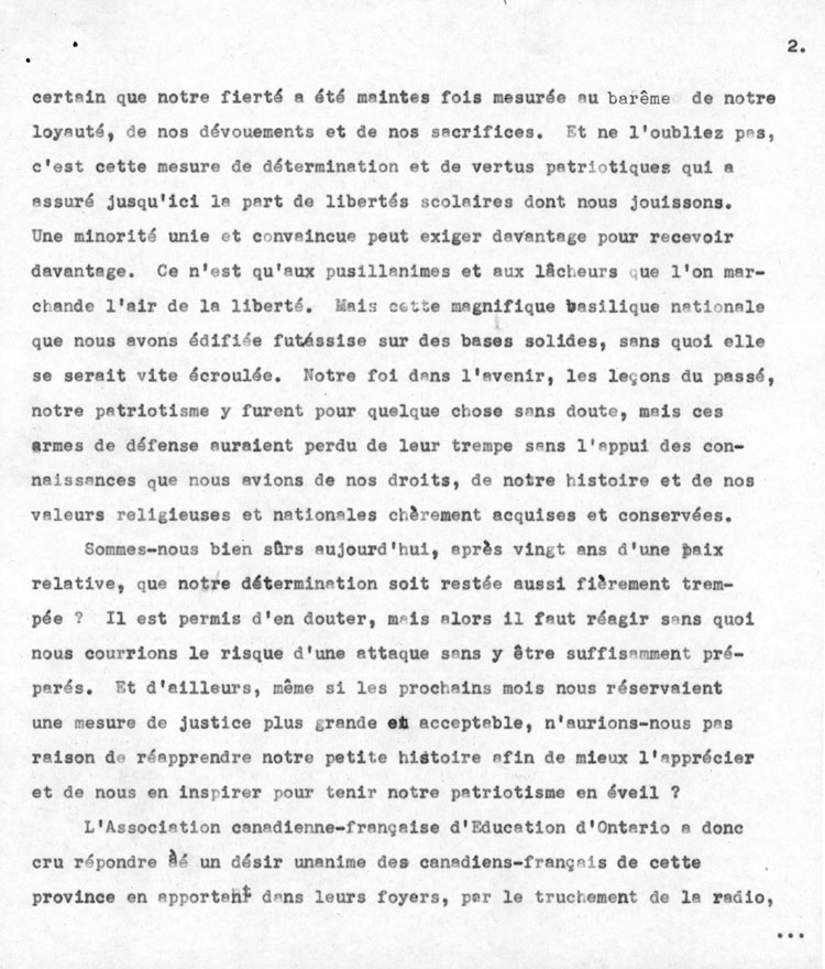 Texte de la premi&egrave;re causerie