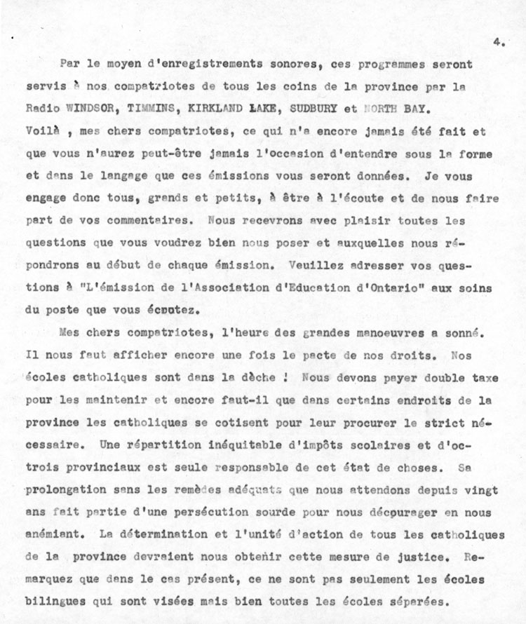 Texte de la premi&egrave;re causerie