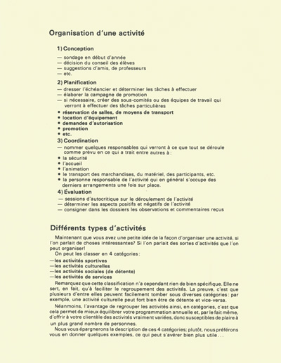 B&acirc;tir une activit&eacute; (1985)