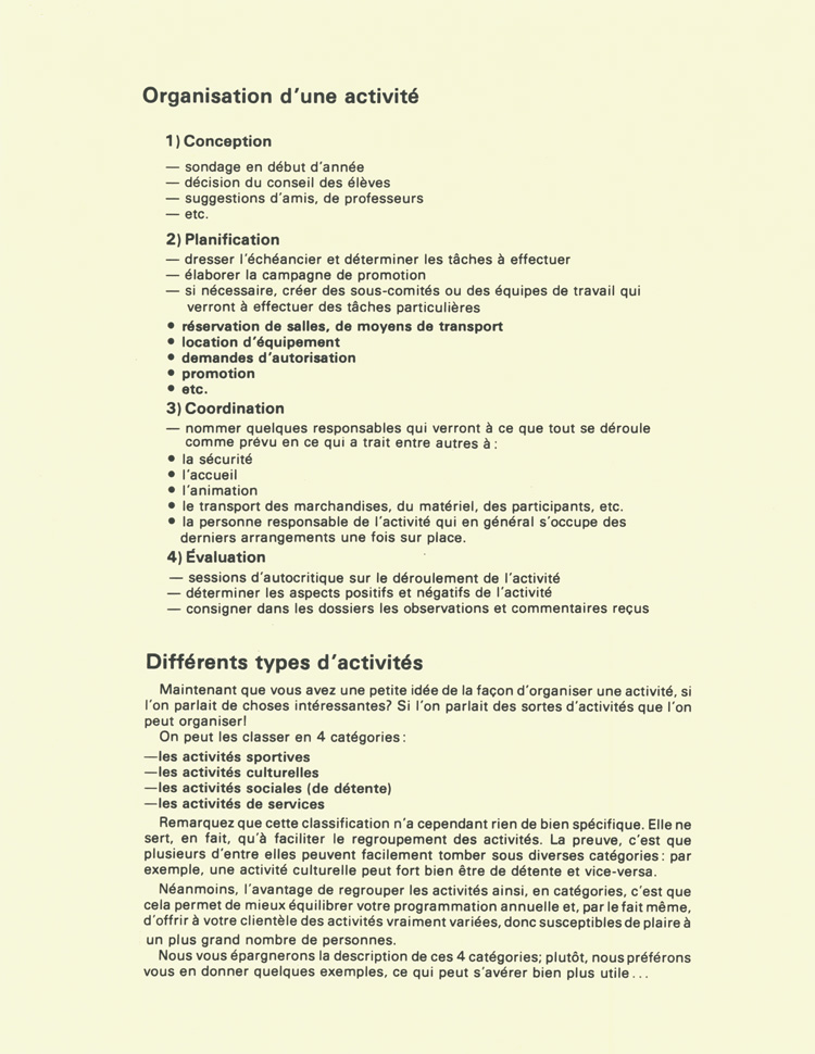 B&acirc;tir une activit&eacute; (1985)