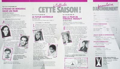 D&eacute;pliant de la 13e saison (1988-1989)