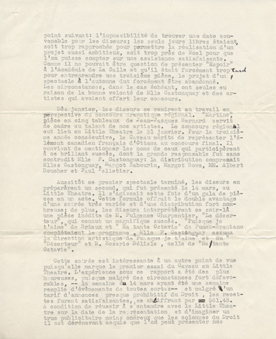 Rapport des activit&eacute;s de la Corporation des diseurs (1939)