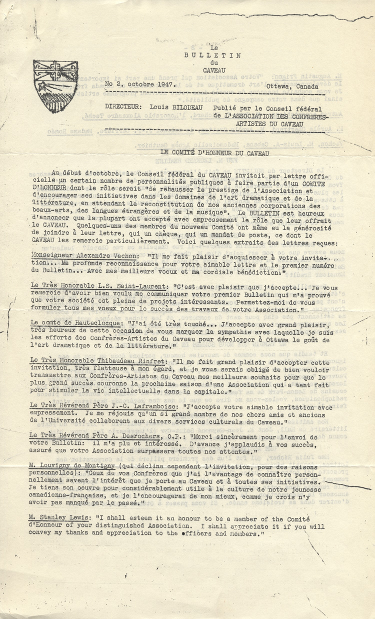 Le Bulletin du Caveau (1947)