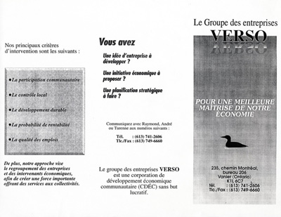 D&eacute;pliant publicitaire