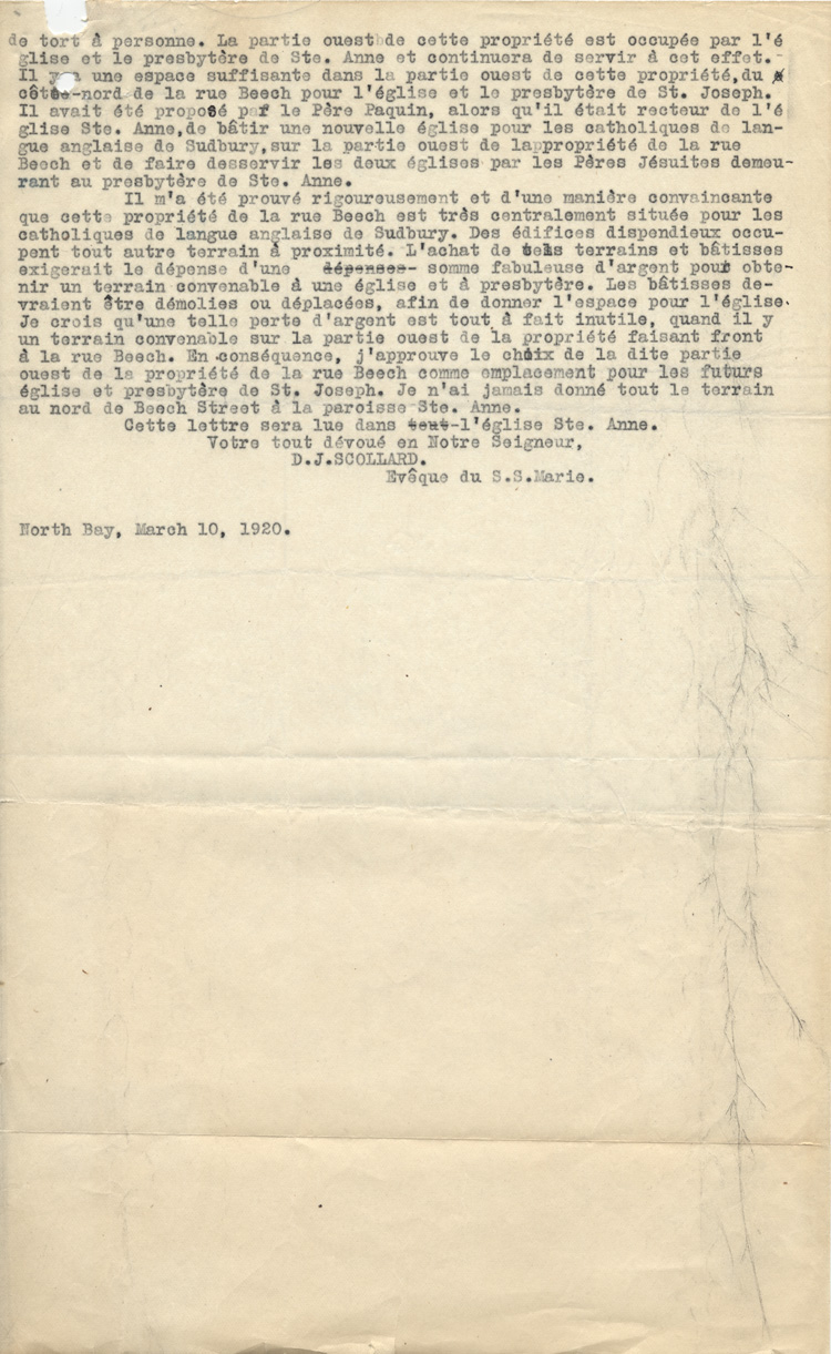 Explications donn&eacute;es aux paroissiens