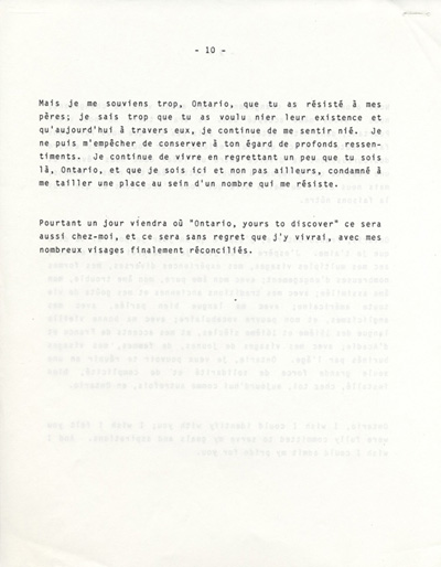 discours de Andr&eacute; Cloutier (1983)
