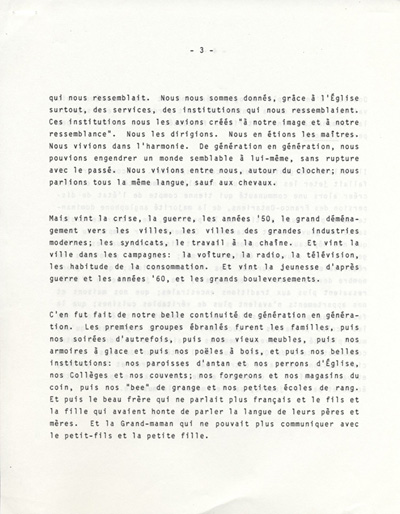 discours de Andr&eacute; Cloutier (1983)