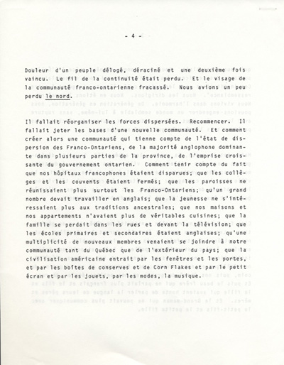 discours de Andr&eacute; Cloutier (1983)