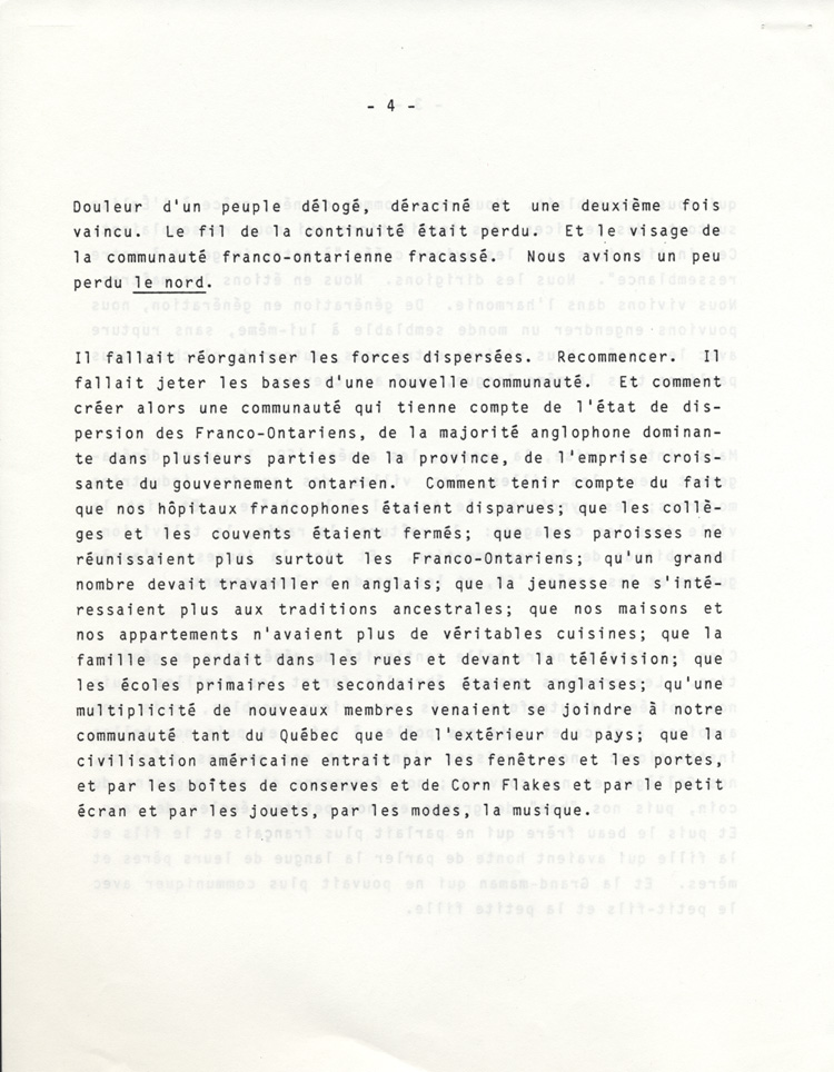 discours de Andr&eacute; Cloutier (1983)