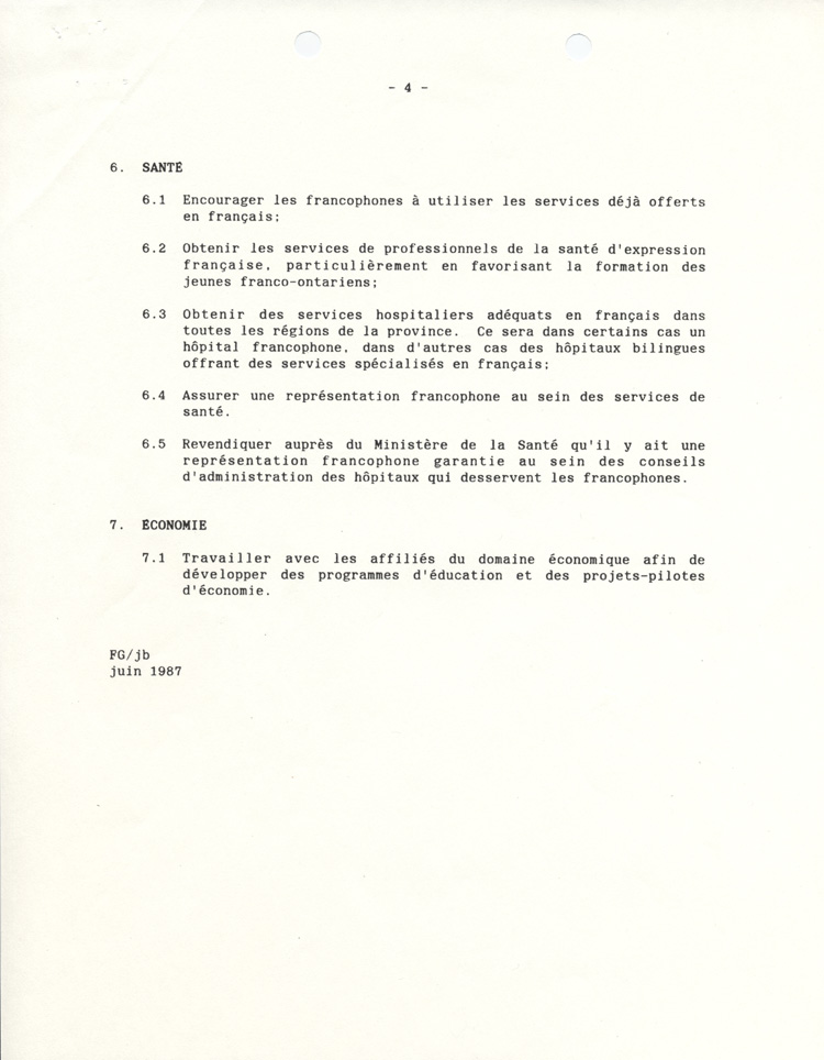 plan de d&eacute;veloppement (1987)