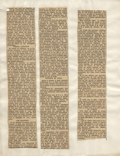 Compte rendu de la conf&eacute;rence de Mgr Myrand au sujet du ch&ocirc;mage