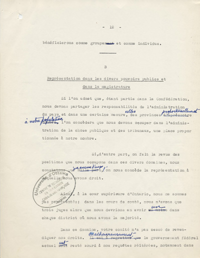 Rapport du Comit&eacute; ex&eacute;cutif au 8e congr&egrave;s g&eacute;n&eacute;ral de l'ACFEO (1934)