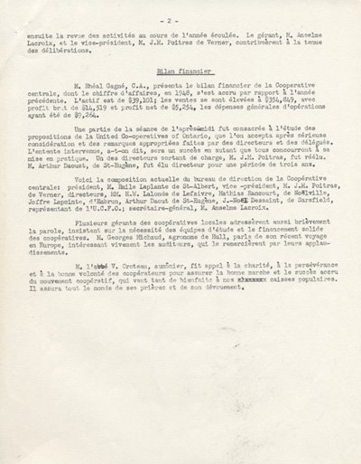 Reproduction du proc&egrave;s verbal