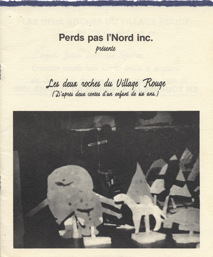 Programme de la pi&egrave;ce Les Deux Roches du village rouge (1979)