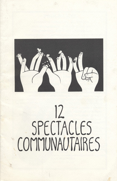 Programme de l'&eacute;v&eacute;nement 12 spectacles communautaires