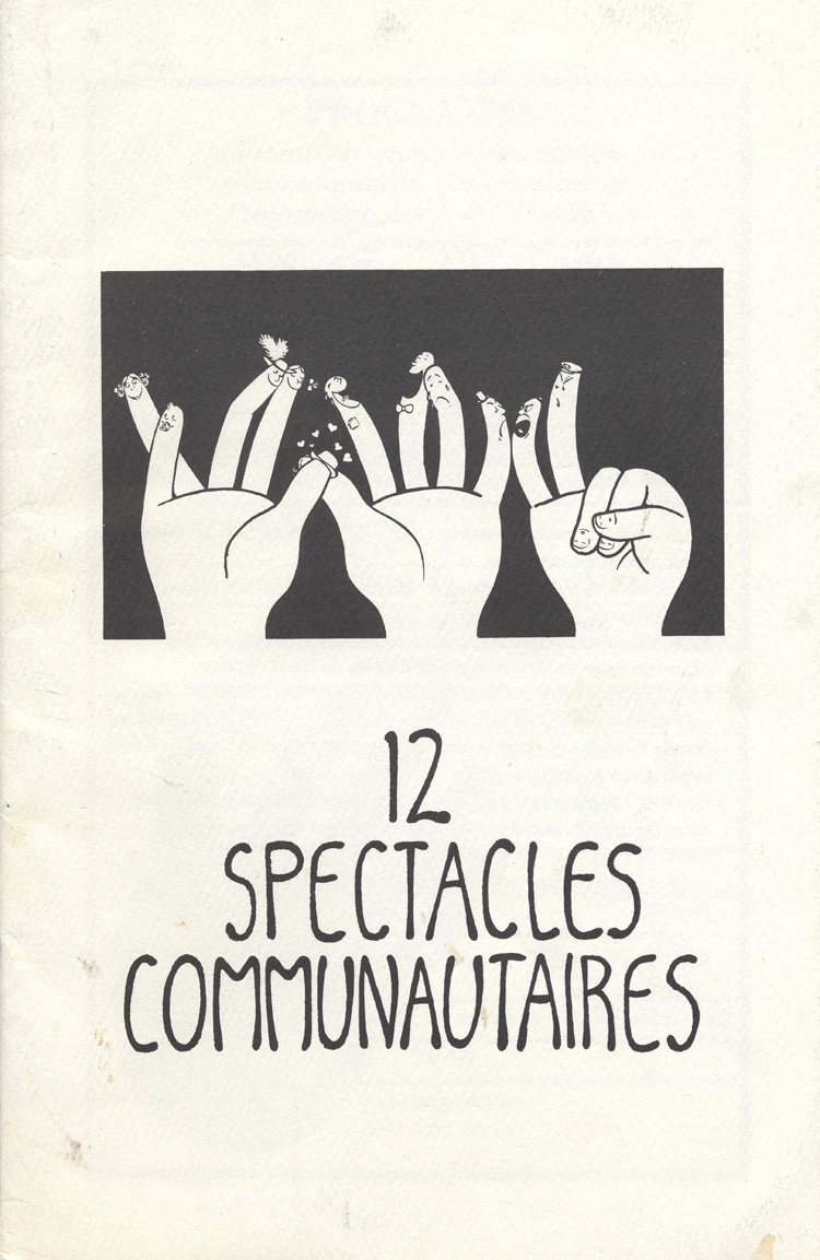 Programme de l'&eacute;v&eacute;nement 12 spectacles communautaires