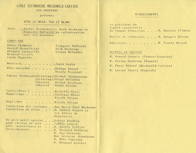 Gala de th&eacute;&acirc;tre des &eacute;coles secondaires de langue fran&ccedil;aise (1981)