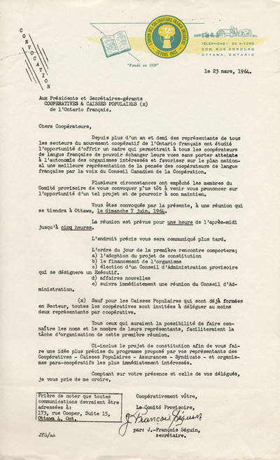 Lettre de convocation 