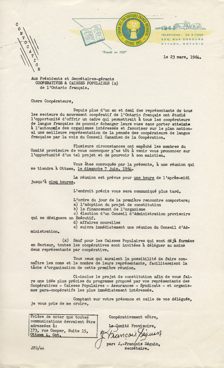 Lettre de convocation 