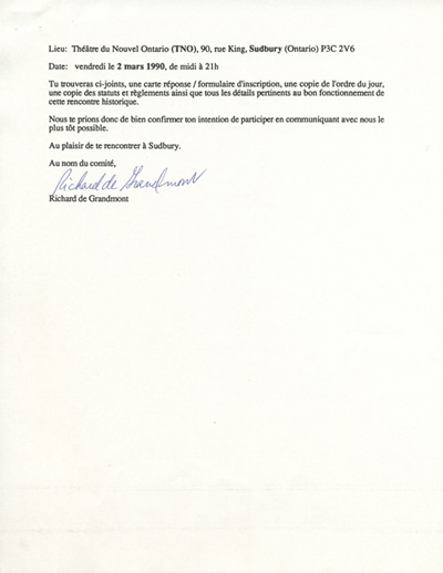 Avis de convocation &agrave; l'assembl&eacute;e de fondation de l'Association des professionnels de la chanson et de la musique franco-ontariennes (APCM)