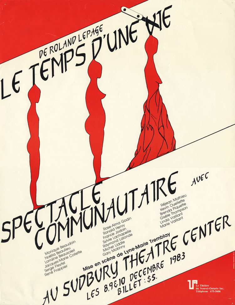 Affiche de la pi&egrave;ce communautaire Le Temps d'une vie