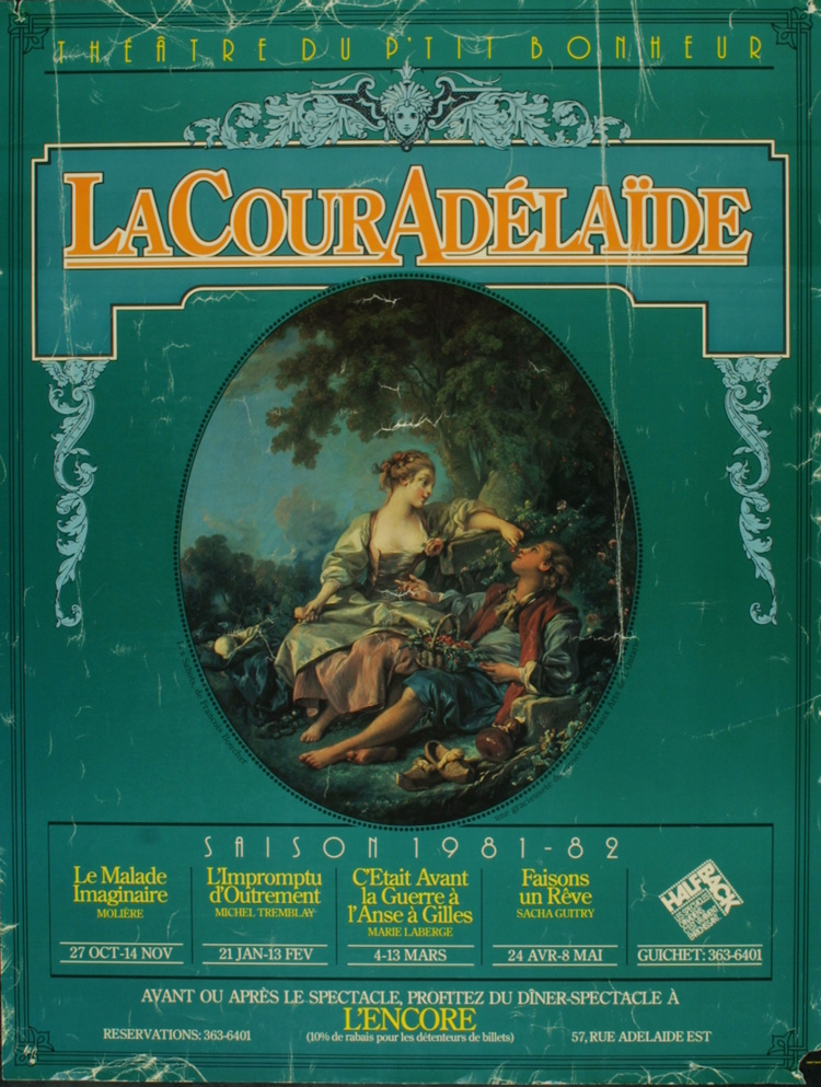 Affiche de la programmation 1981-1982