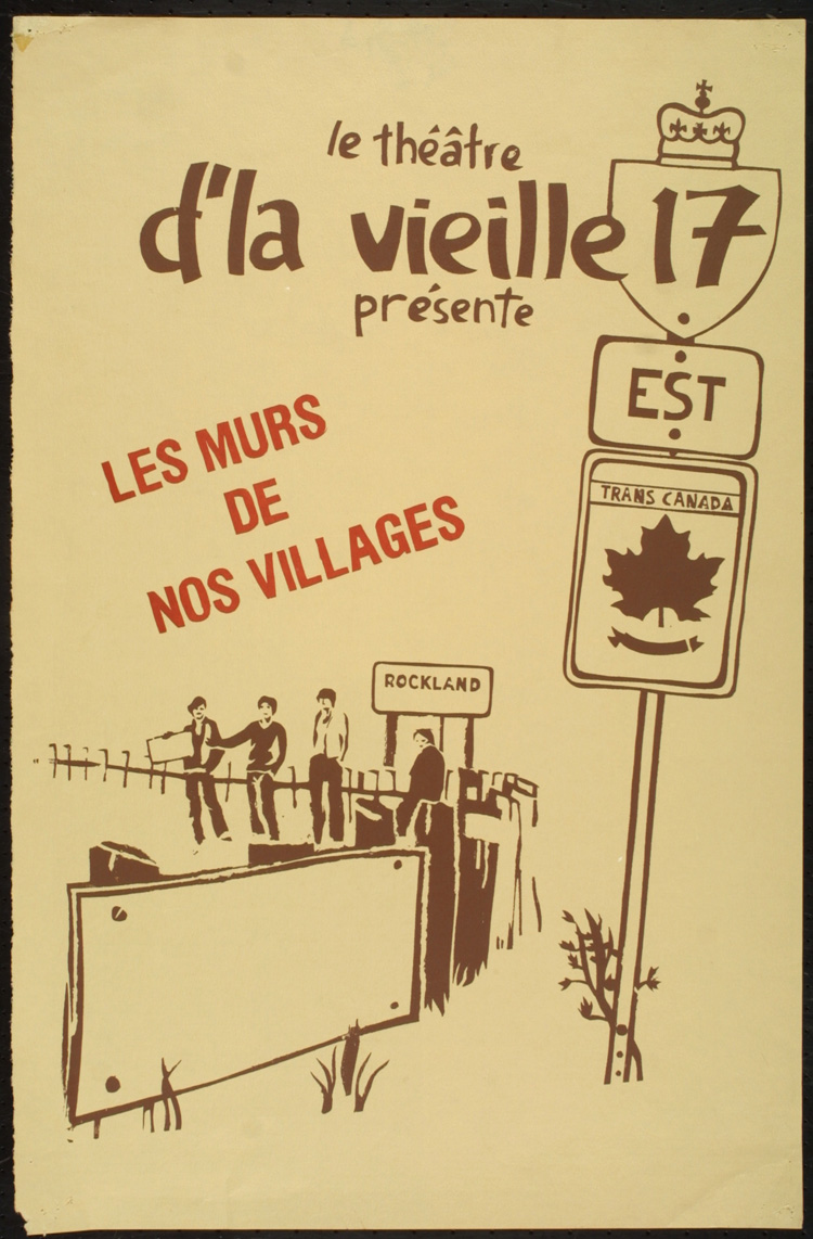 Affiche de la cr&eacute;ation collective Les Murs de nos villages (1979)