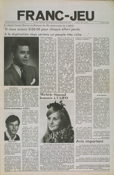 article paru dans le journal Franc-Jeu (1970)