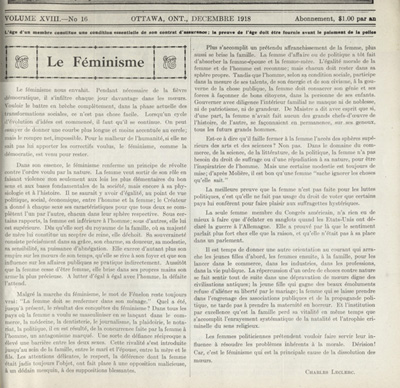&laquo; Le f&eacute;minisme&nbsp;&raquo;